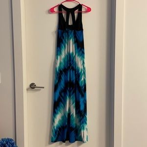 Tie dye maxi dress